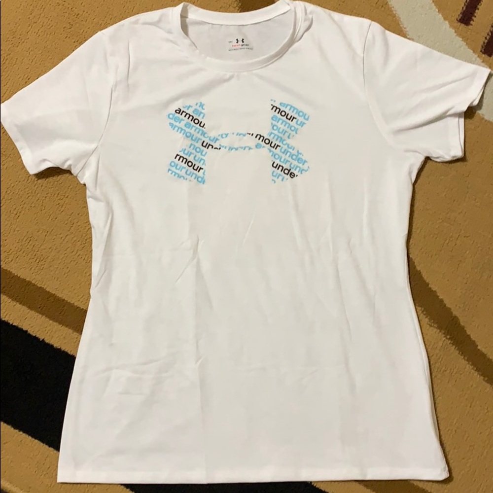 White Under Armor Heat Gear T-shirt-NWOT